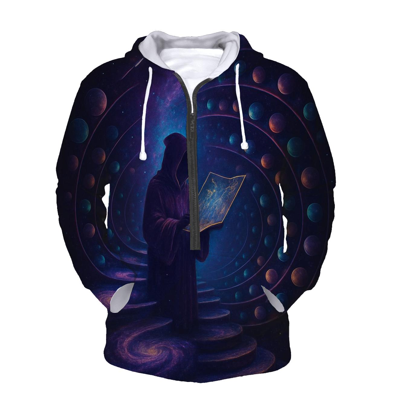 Celestial Library Of Spiral Worlds printed hoodies