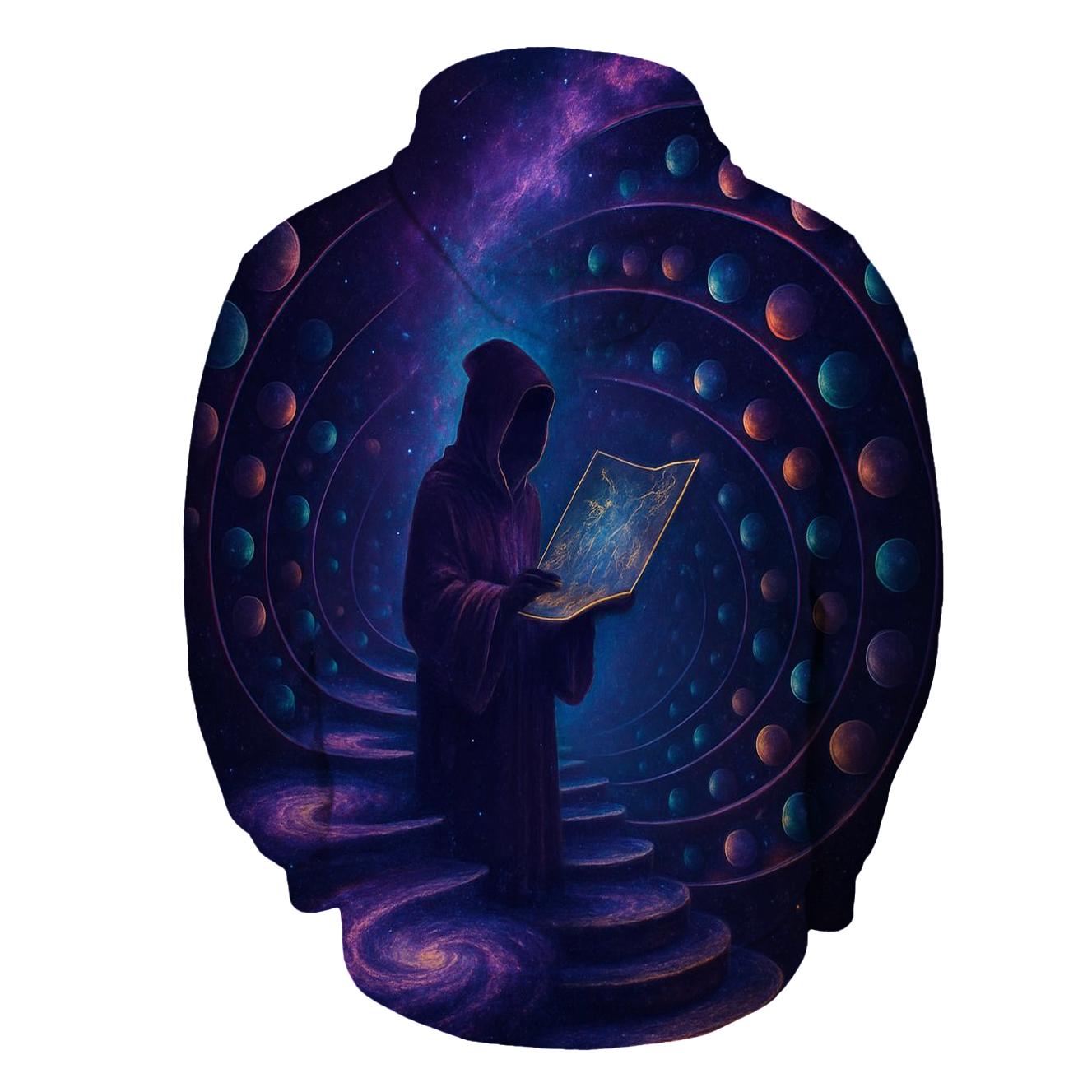 Celestial Library Of Spiral Worlds printed hoodies