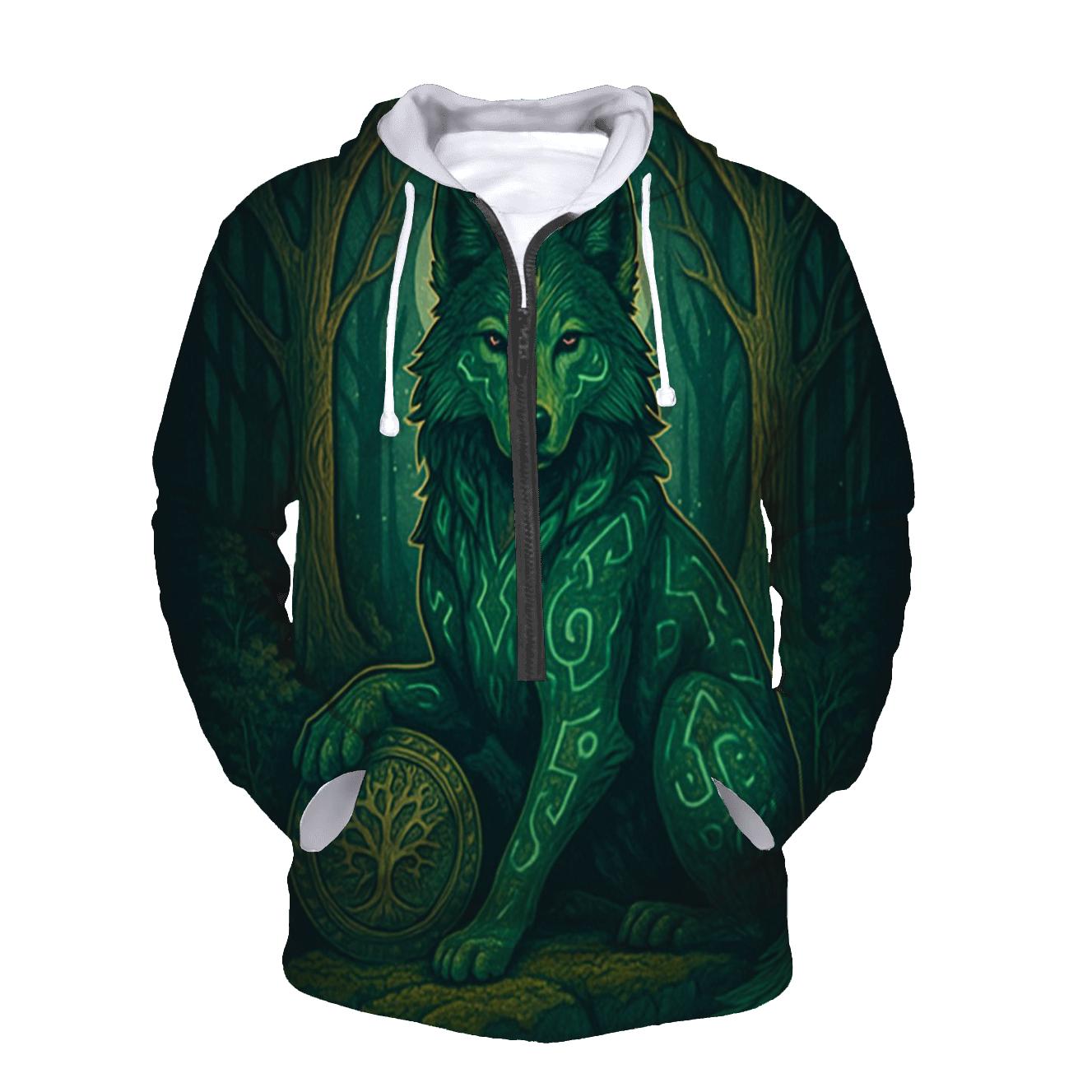 Runes Of The Forest Sentinel designer hoodies