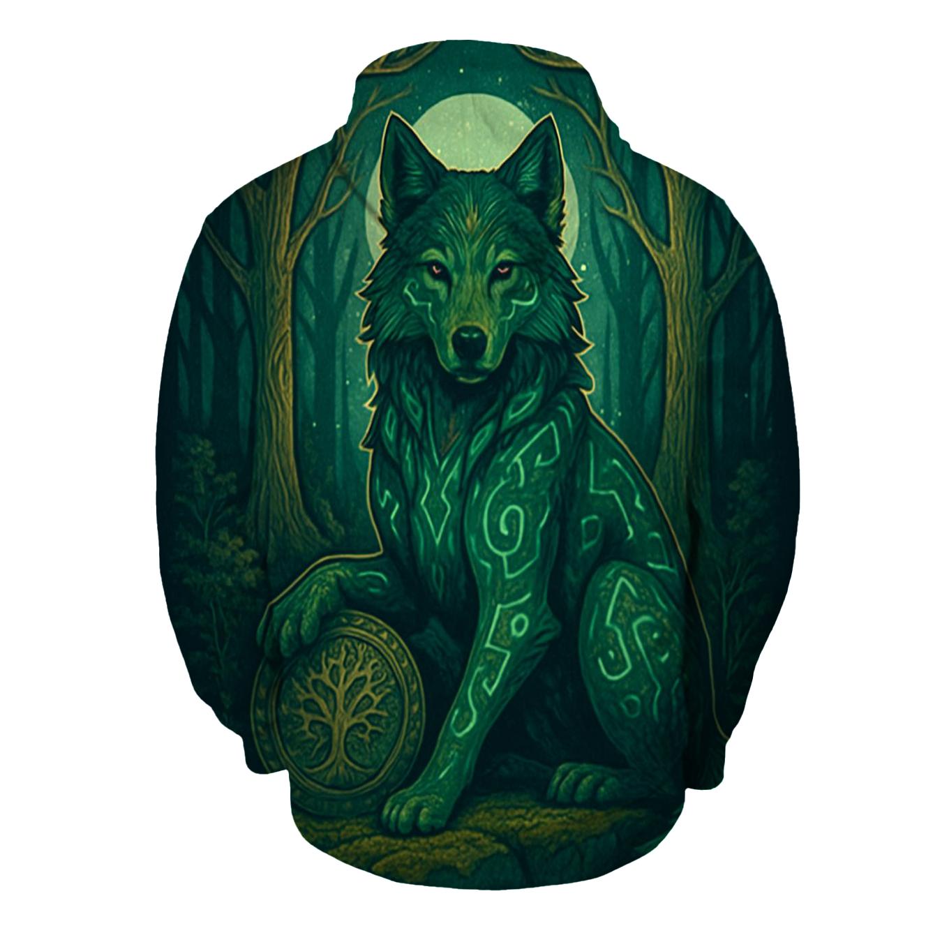 Runes Of The Forest Sentinel designer hoodies