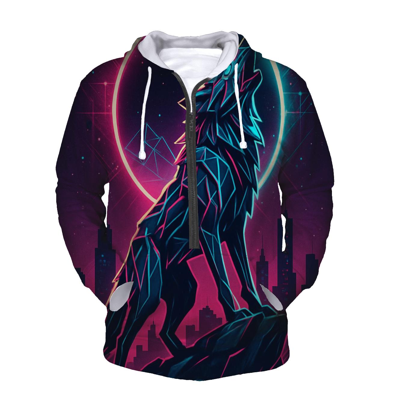 Neon Eclipse Howler premium hoodies