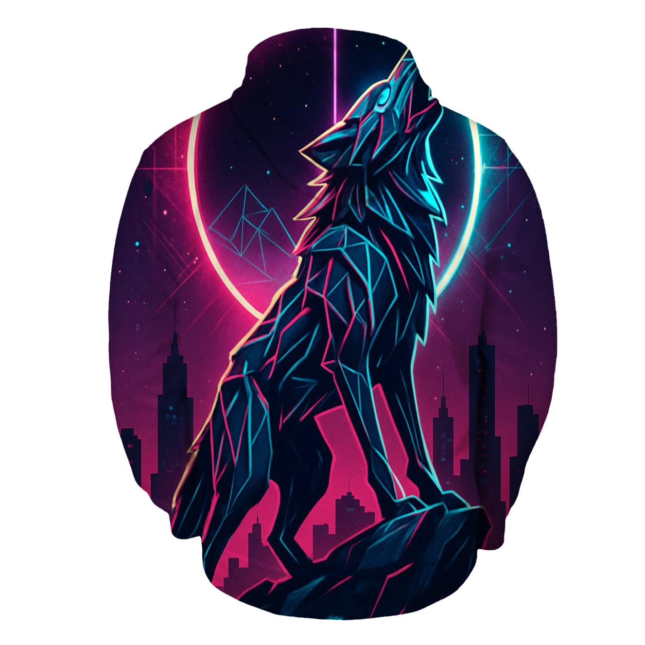 Neon Eclipse Howler premium hoodies
