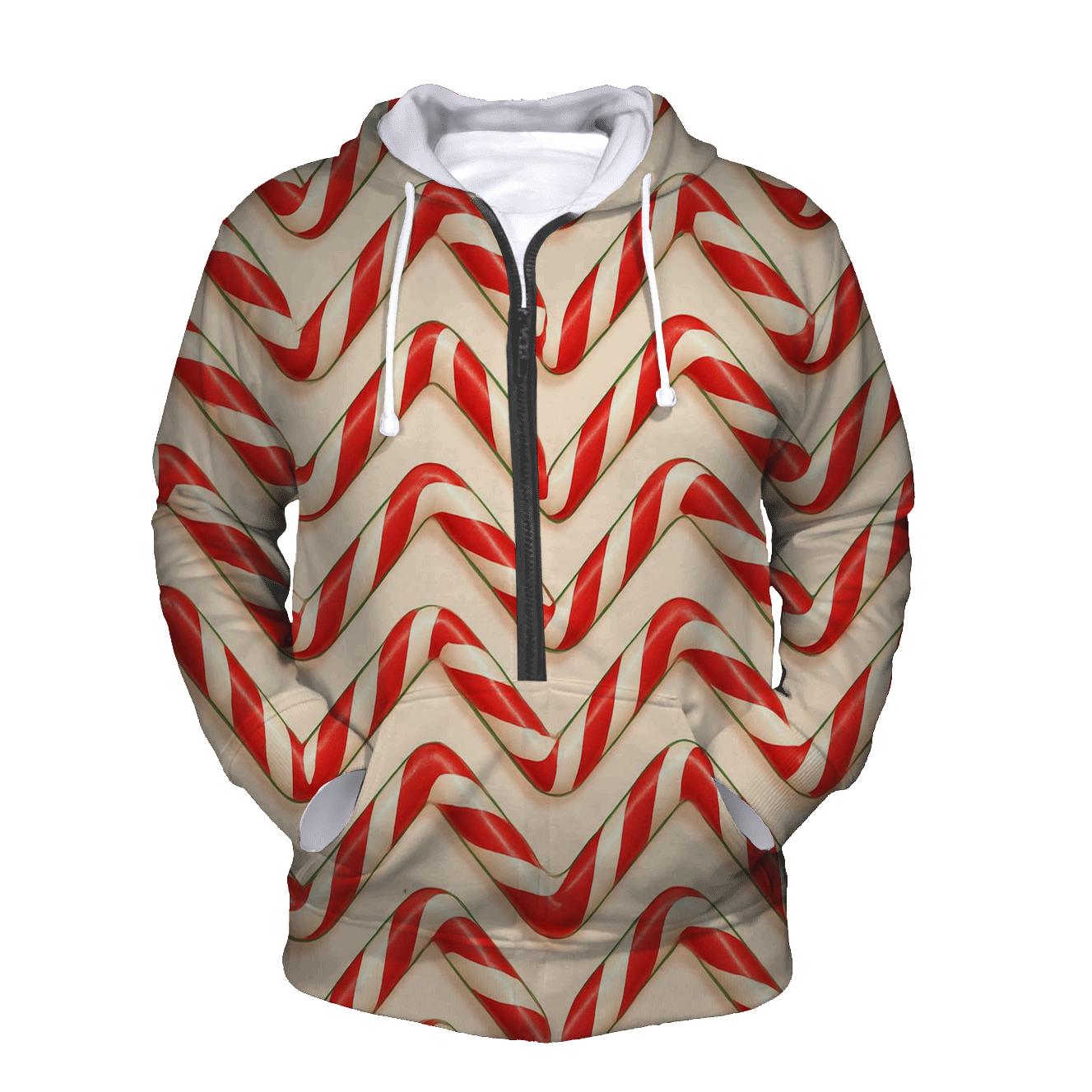 Candy Cane Chevron Parade pullover hoodies
