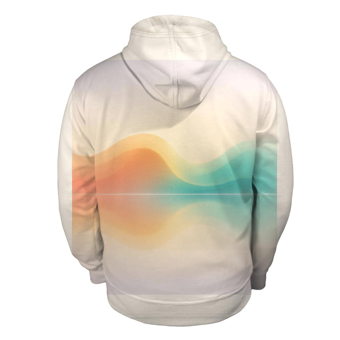 Prismatic Wave Gradient Horizon embroidered hoodies