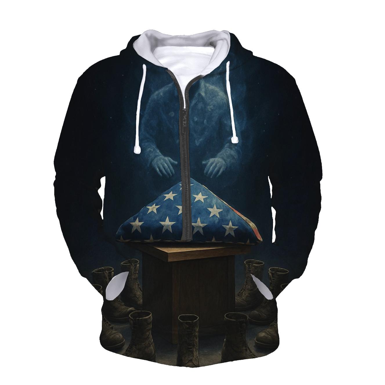 Guardian Of The Folded Flag graphic hoodies