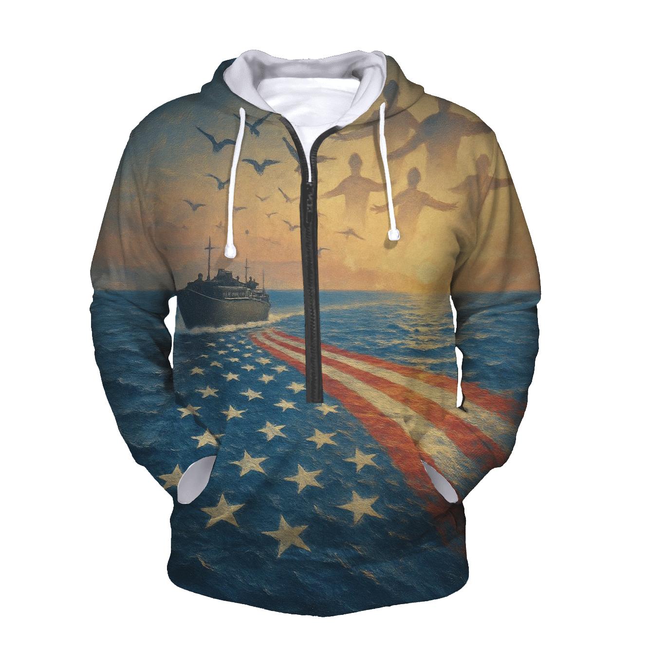 Liberty Wings Over The Ocean Return pullover hoodies