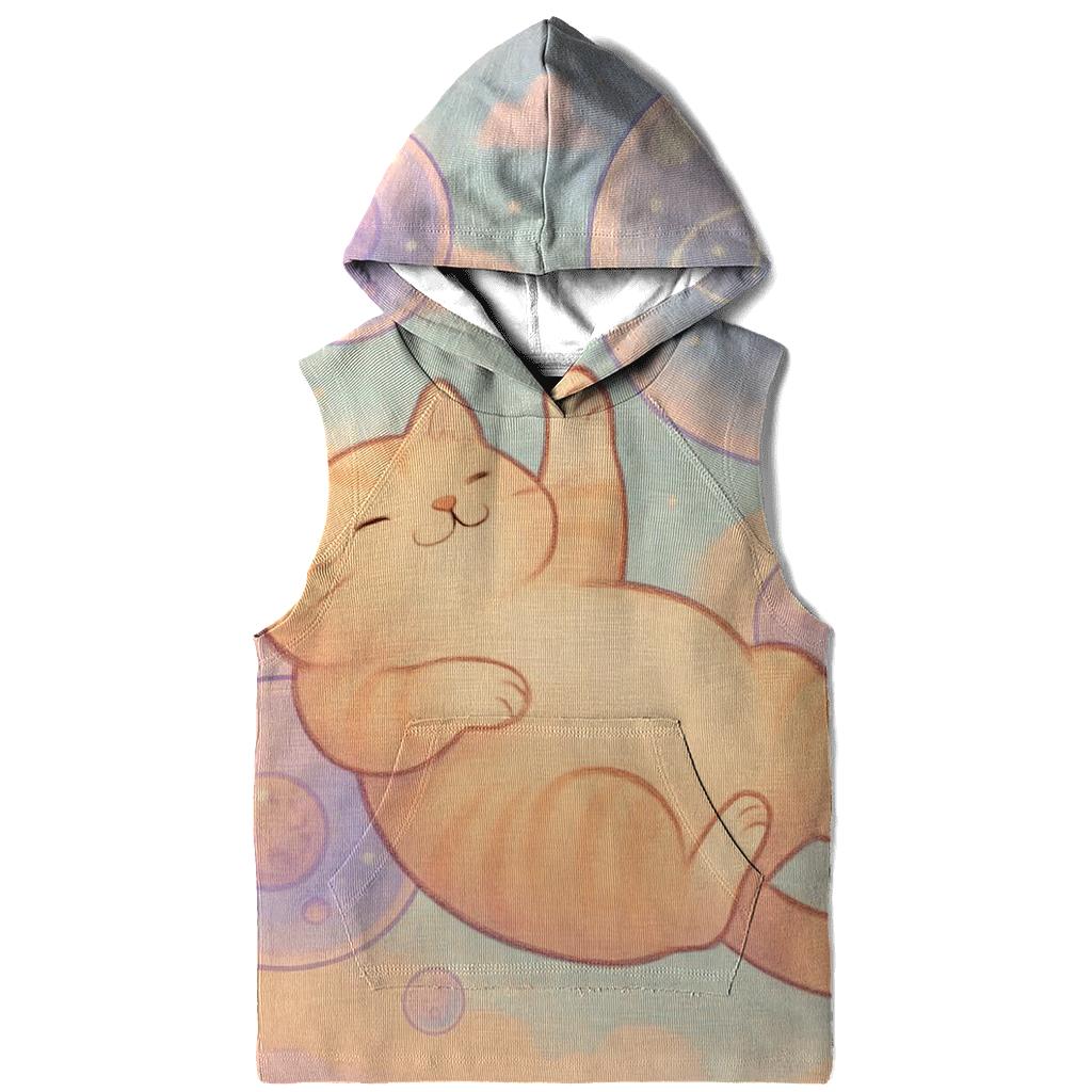 Bubble Tea Daydream Cat zip-up hoodies
