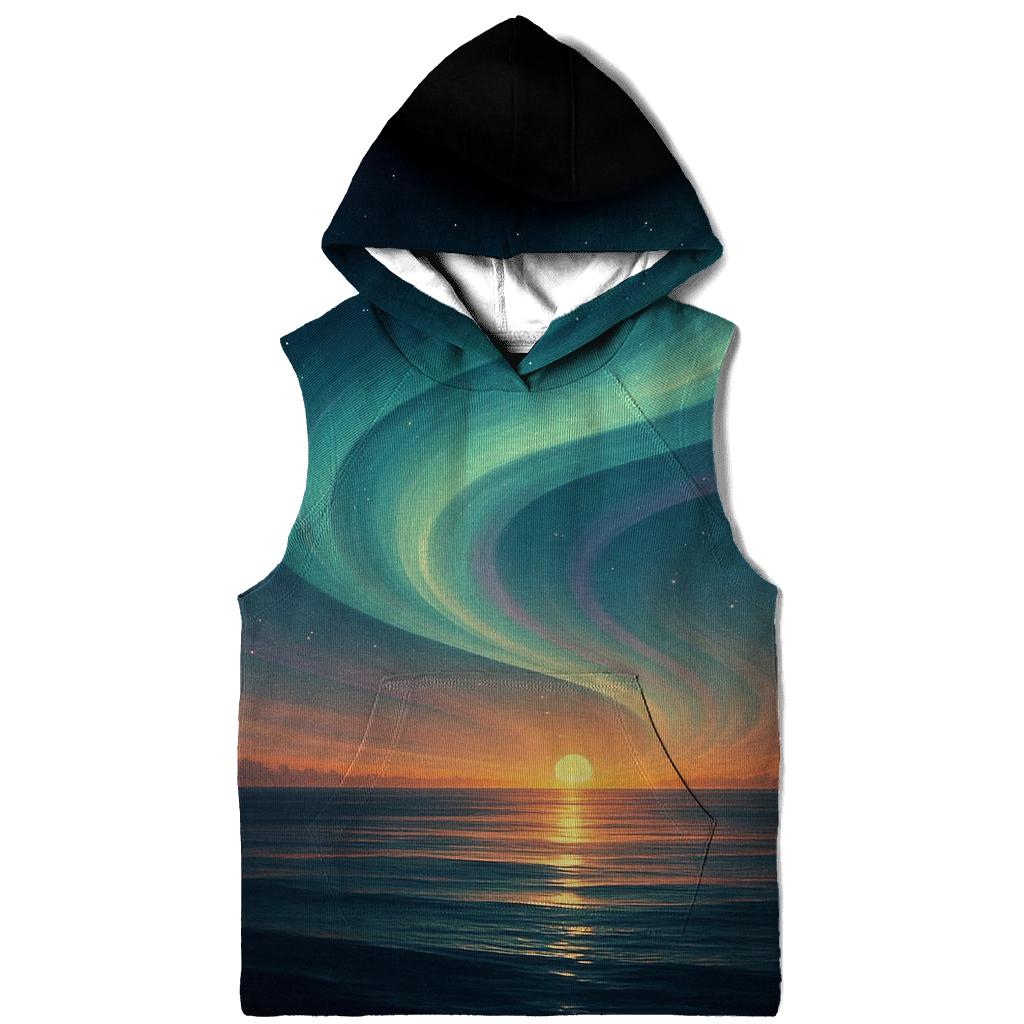 Aurora Sunset Drift zip-up hoodies
