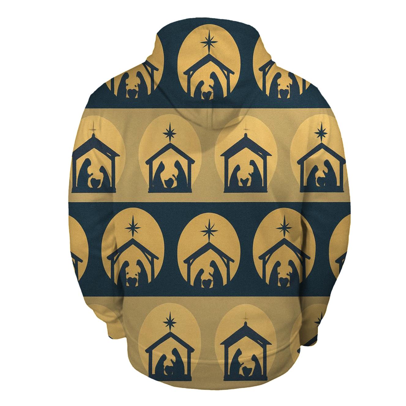Nativity Silhouette Halo Bands designer hoodies