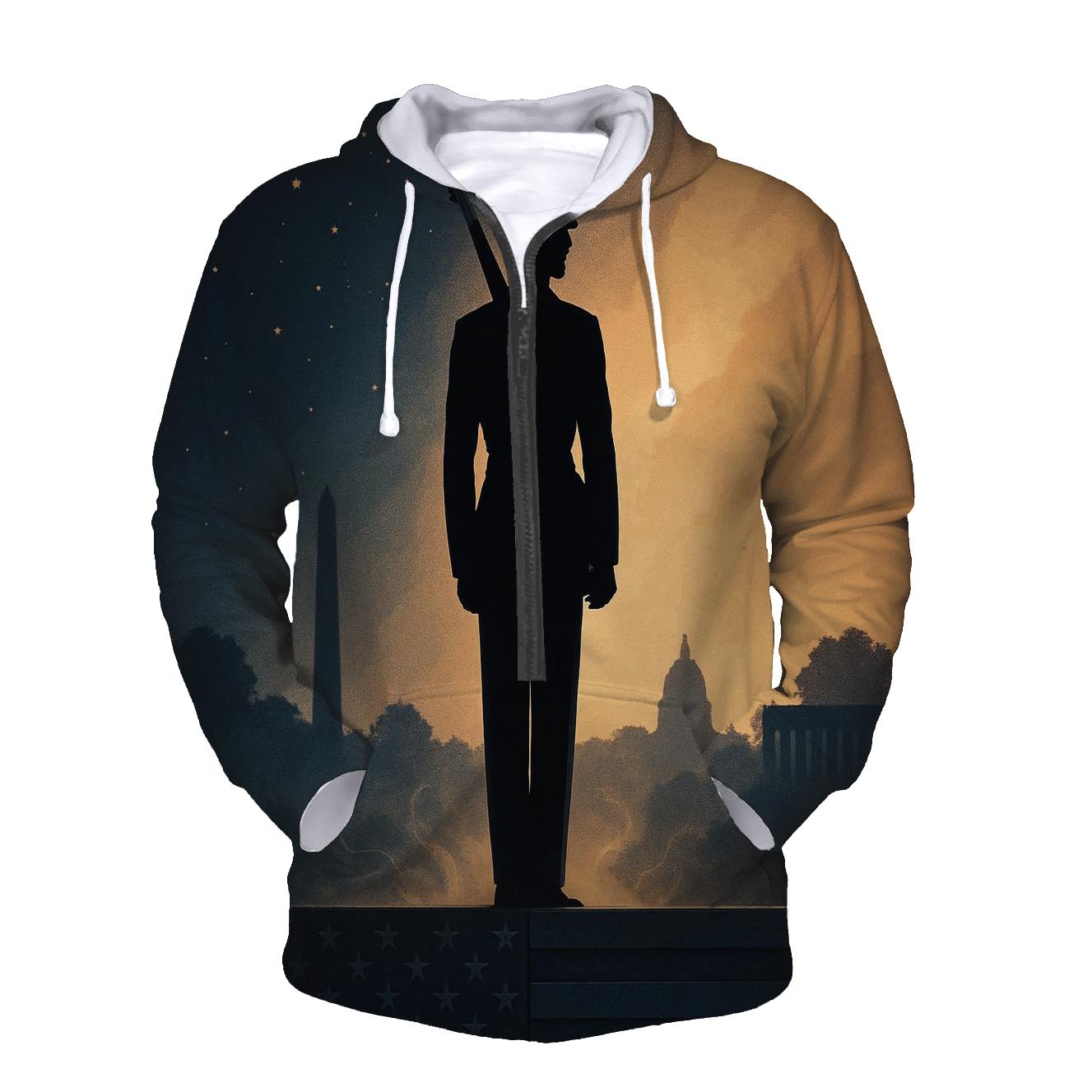 Silent Watch At The Wall zip-up hoodies