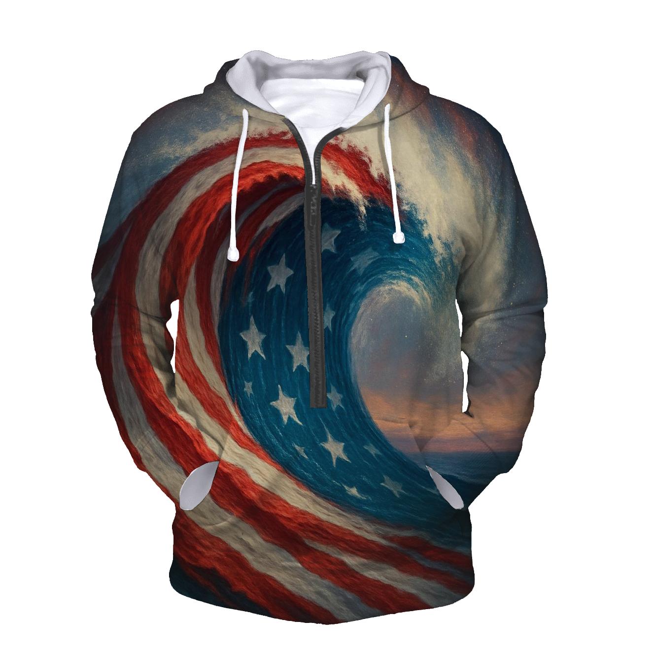 Ocean Currents Of Freedom designer hoodies