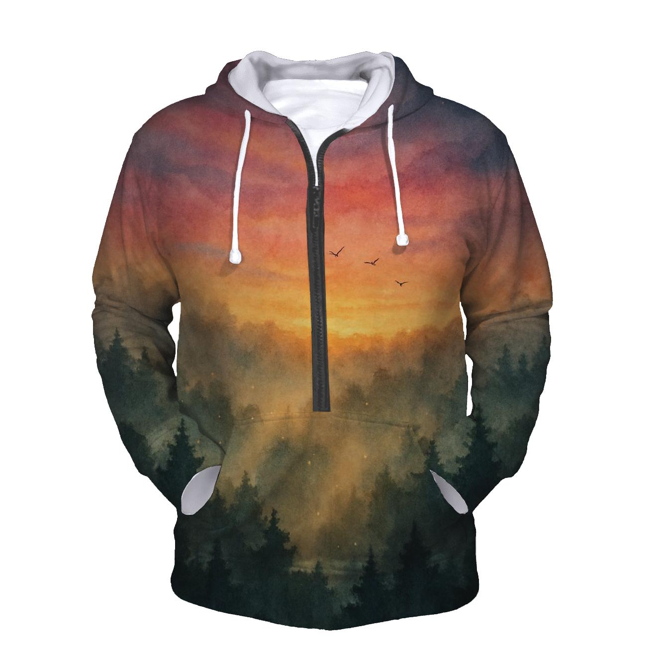 Forest Canopy Ember Sky hoodie styles