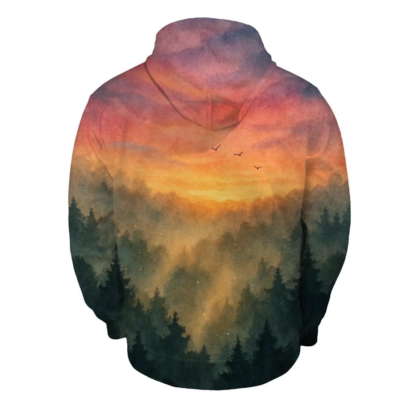 Forest Canopy Ember Sky hoodie styles