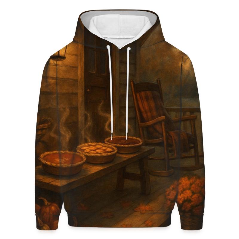 Autumn Porch Pie Gathering lightweight hoodies