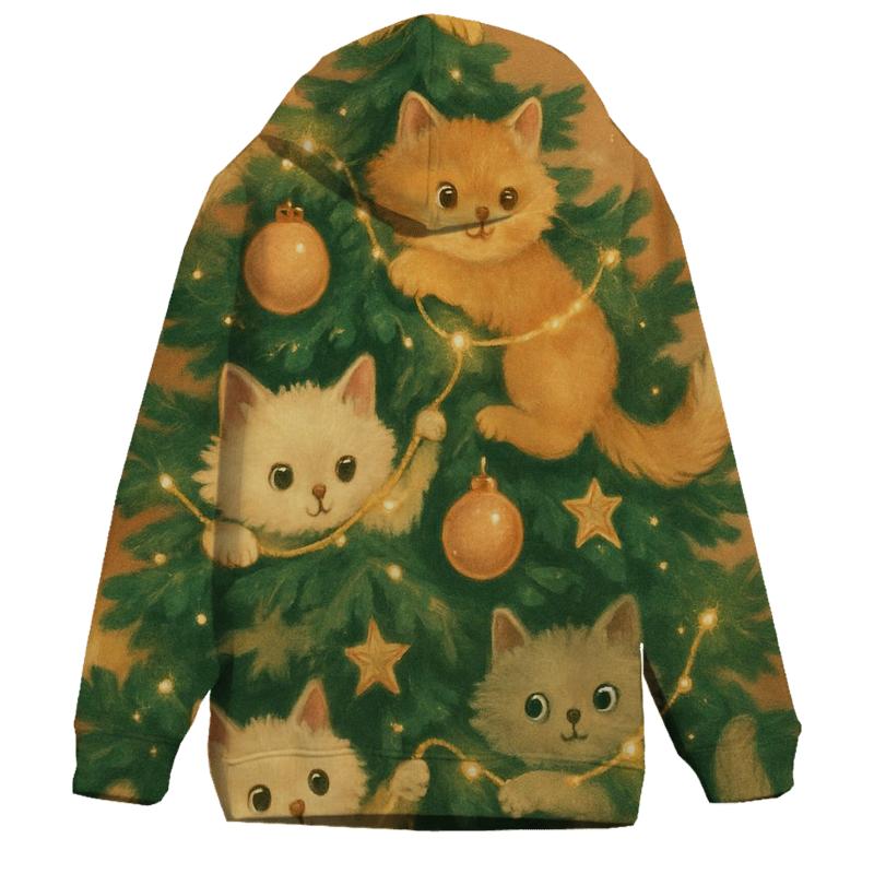 Cat Ornament Tree Takeover hoodie designs