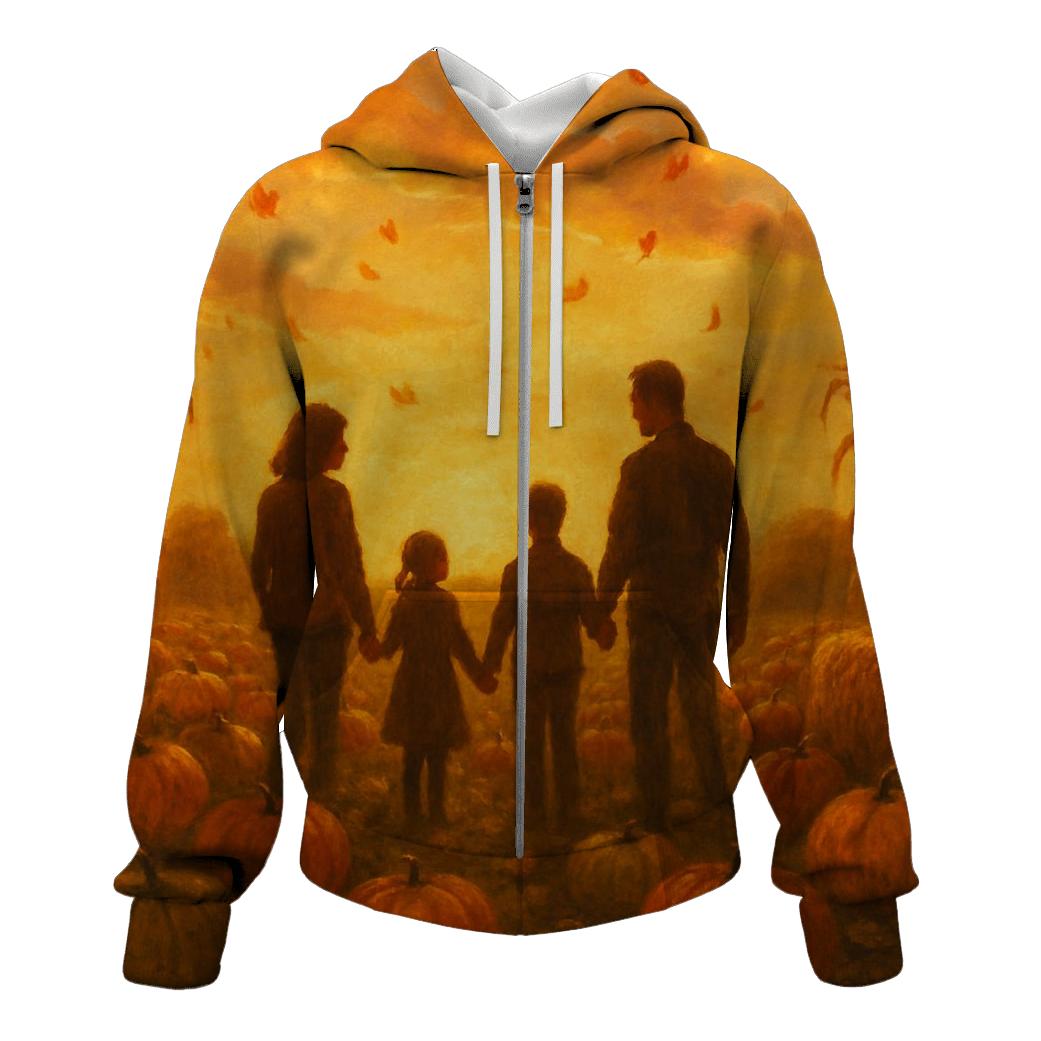 Pumpkin Patch Sunset Gratitude hoodie trends