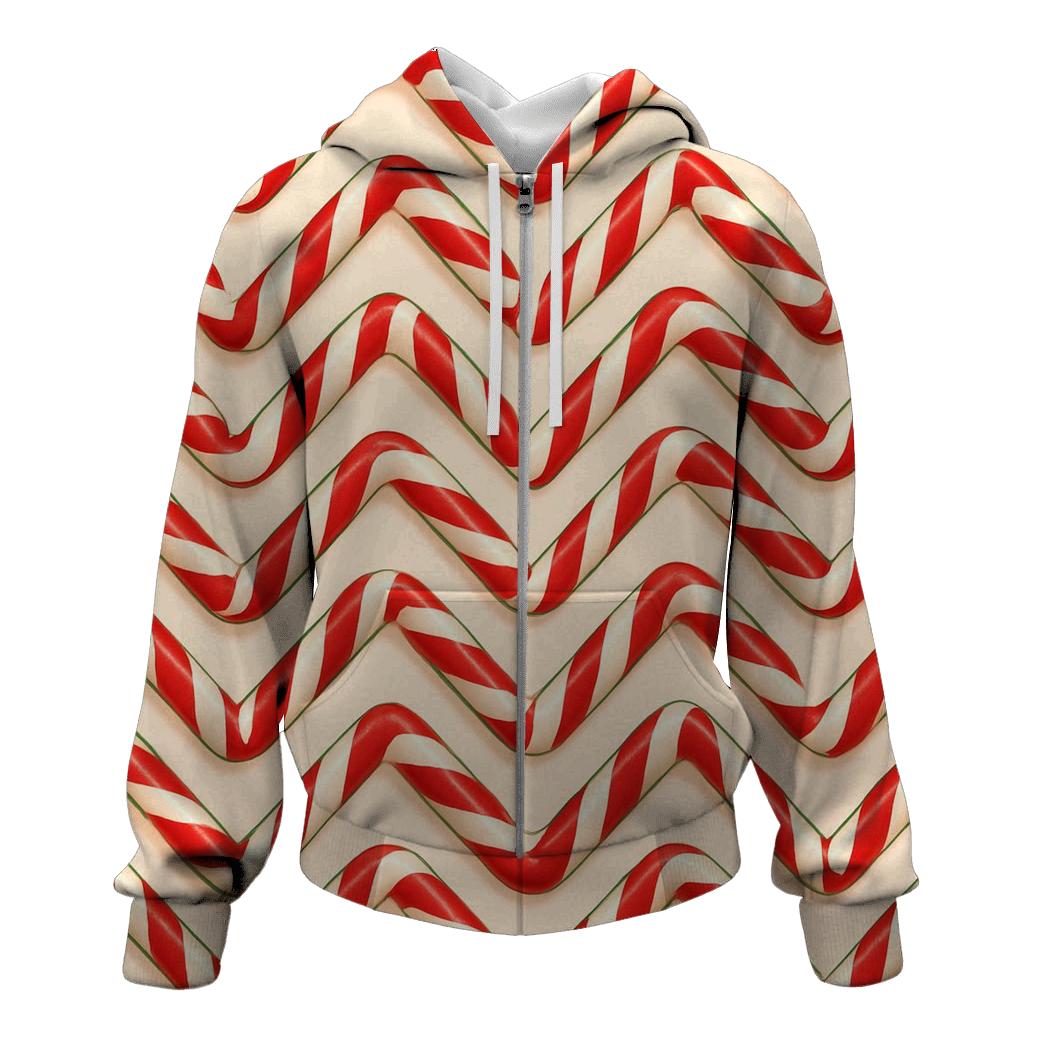 Candy Cane Chevron Parade hoodie designs