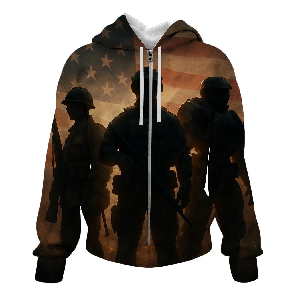 Brothers Under The Stripes graphic hoodies