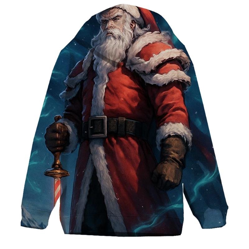 Arctic Samurai Santa Guardian hoodie trends