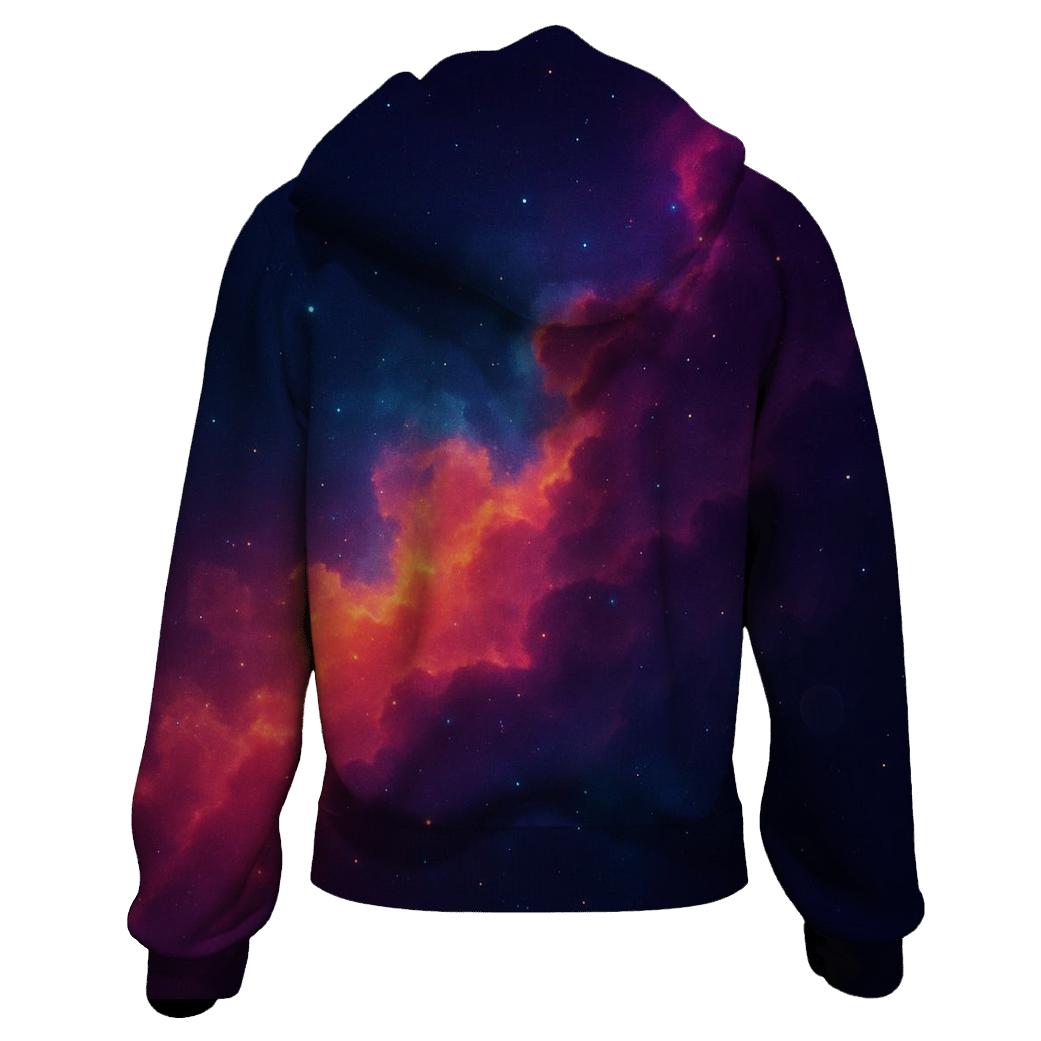 Nebula Drift Gradient Mirage embroidered hoodies