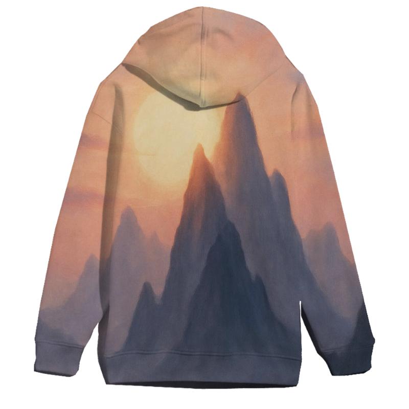 Mountain Halo Drift graphic hoodies