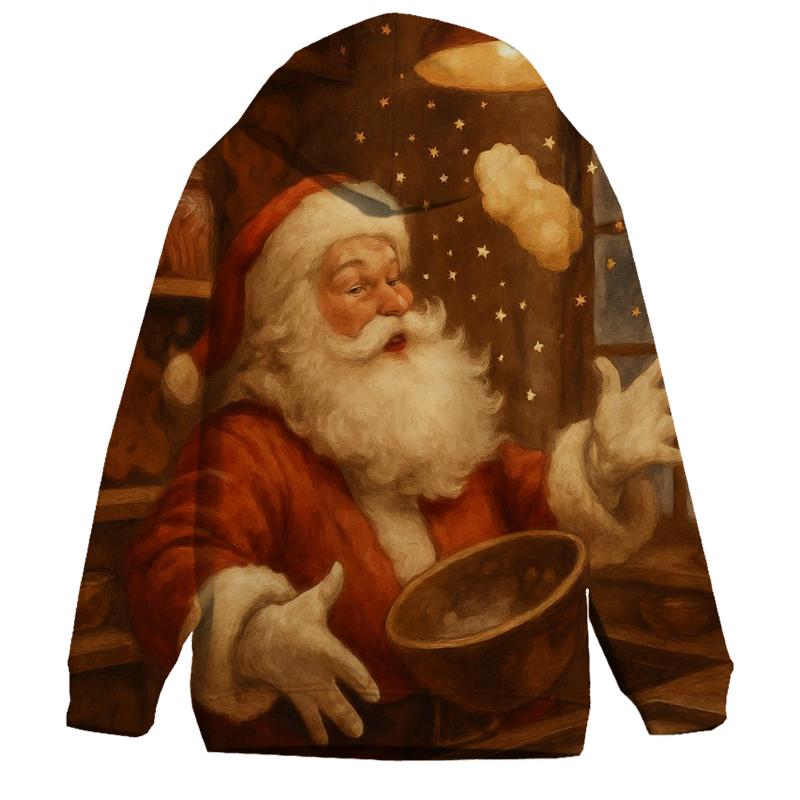 Midnight Kitchen Santa Baker graphic hoodies
