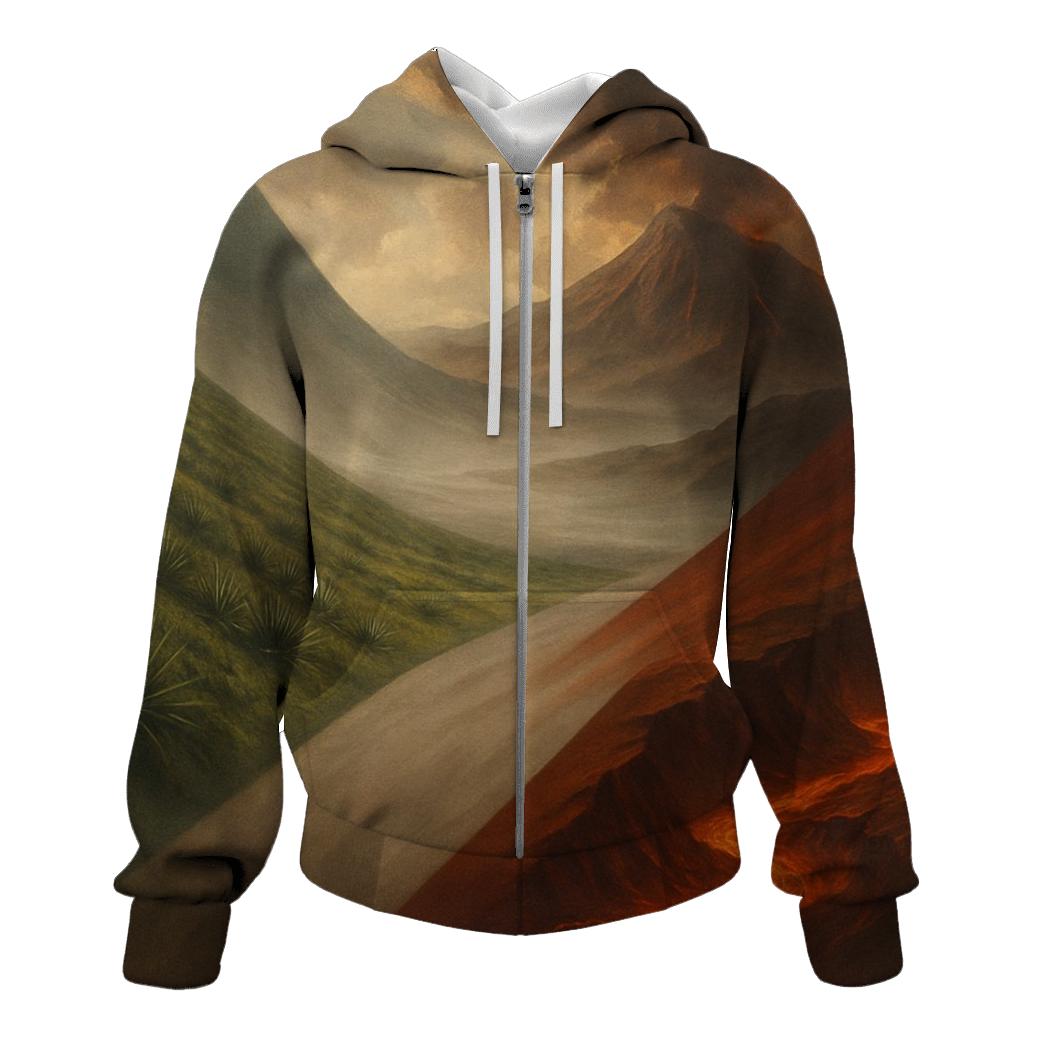 Mexican Flag Volcanic Valley Morph hoodie trends