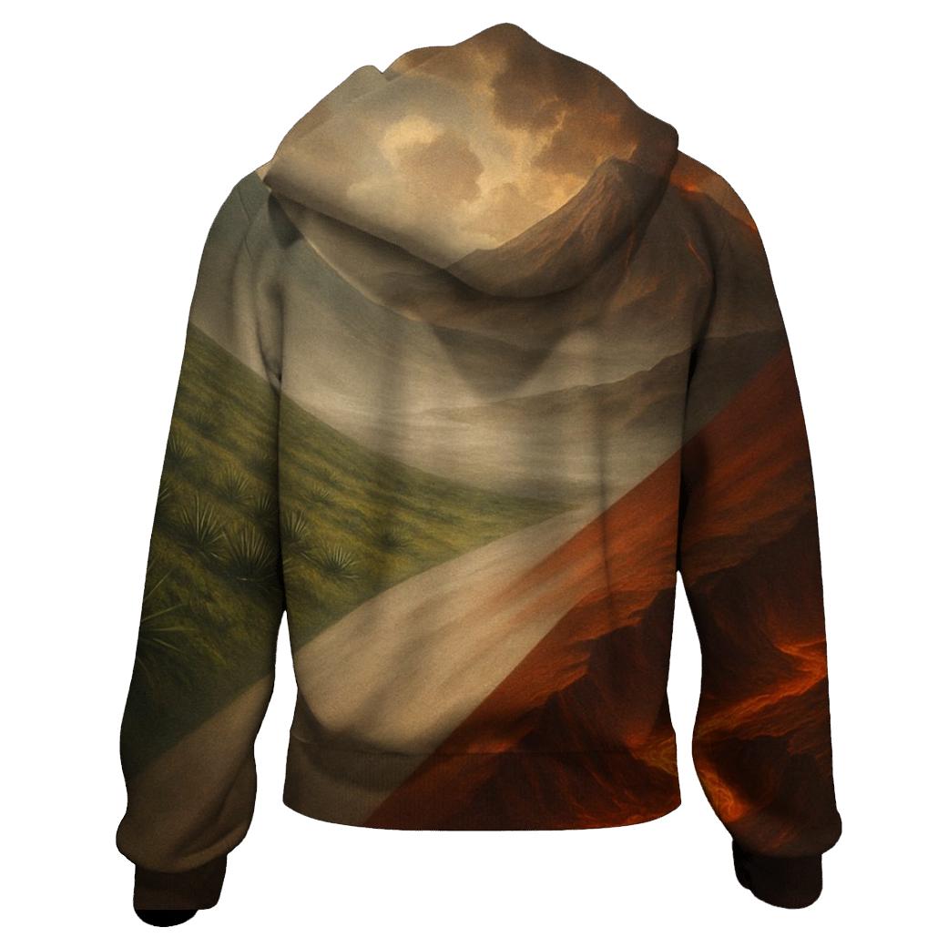 Mexican Flag Volcanic Valley Morph hoodie trends