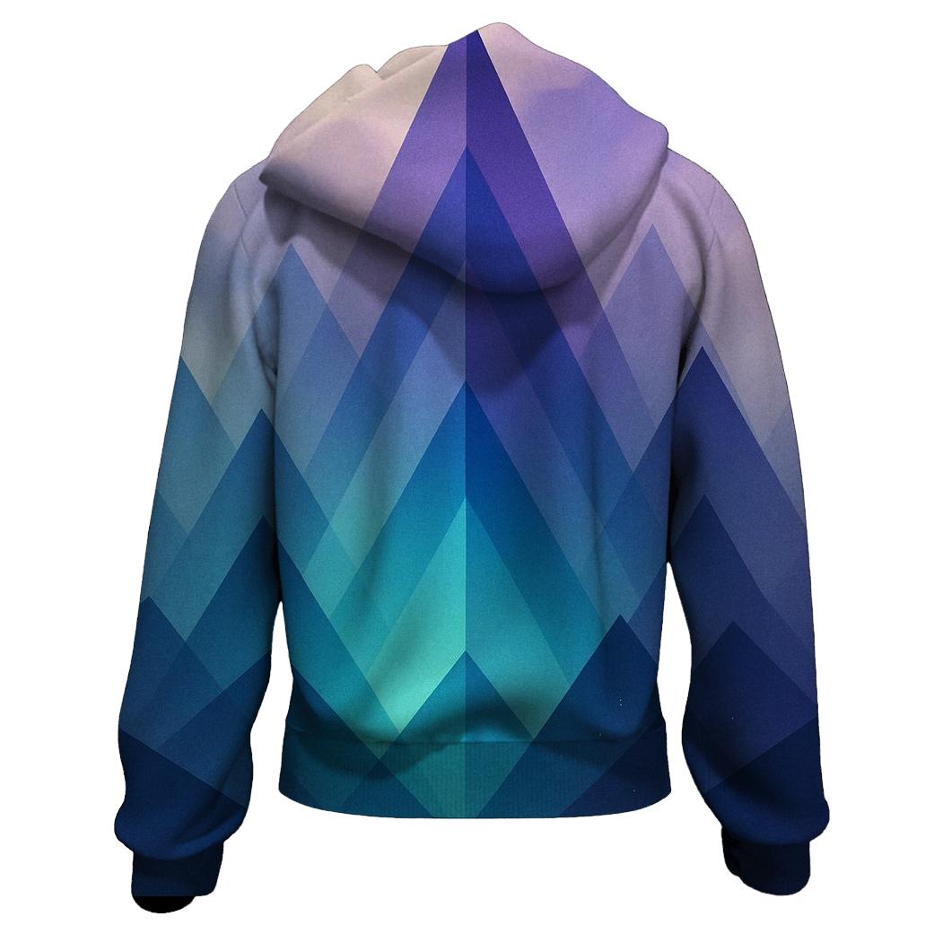 Chromatic Peak Gradient Range embroidered hoodies
