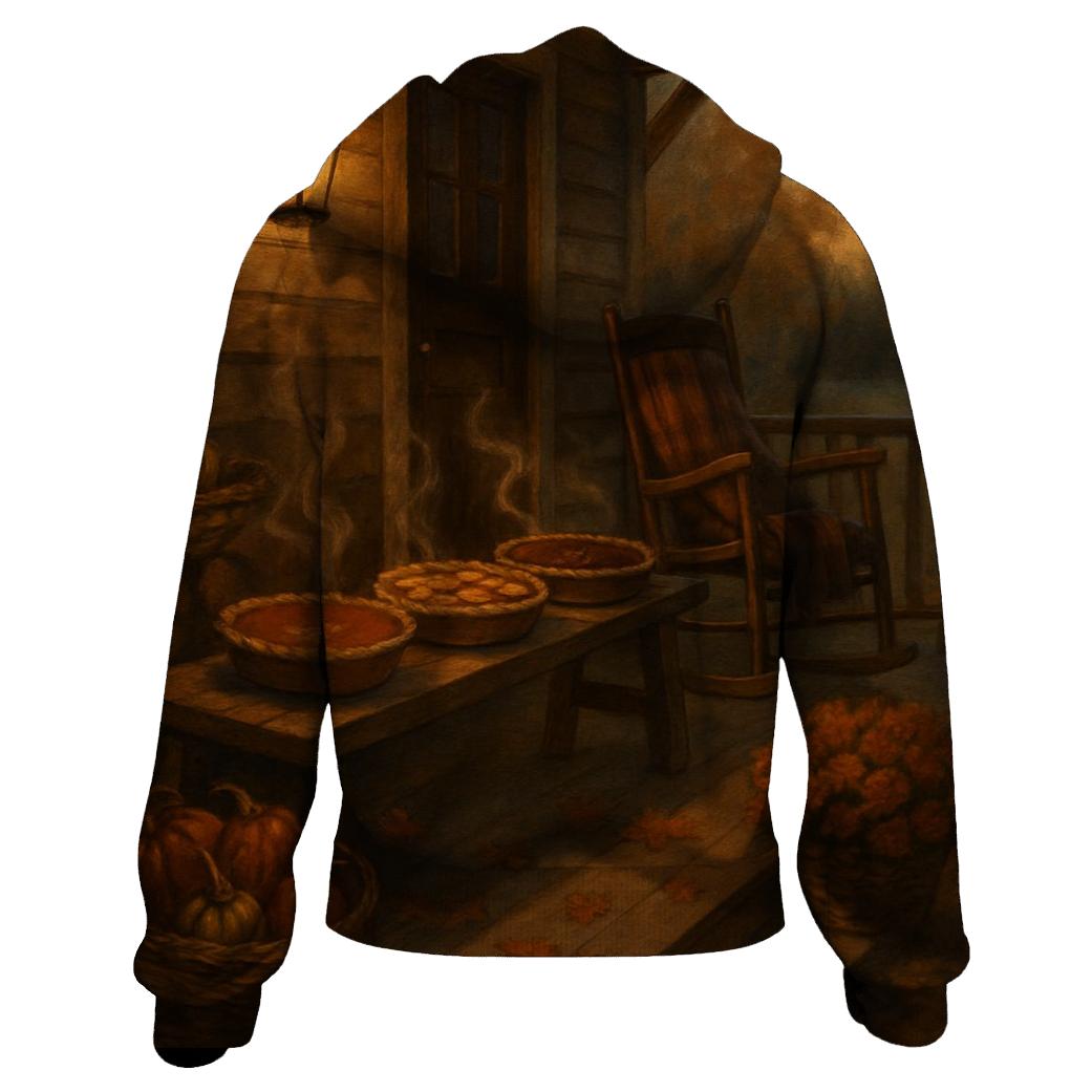Autumn Porch Pie Gathering heavyweight hoodies