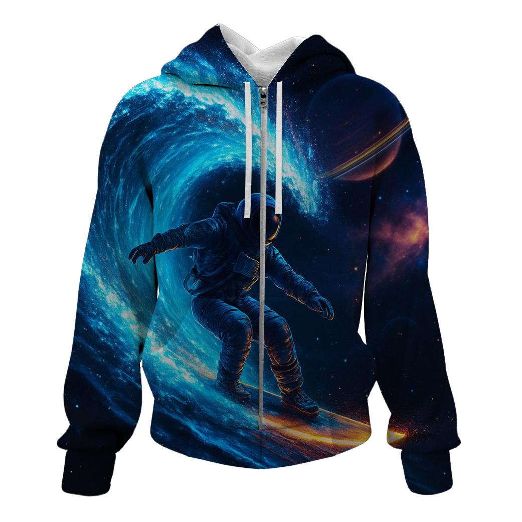 Astral Surfer On Solar Waves designer hoodies