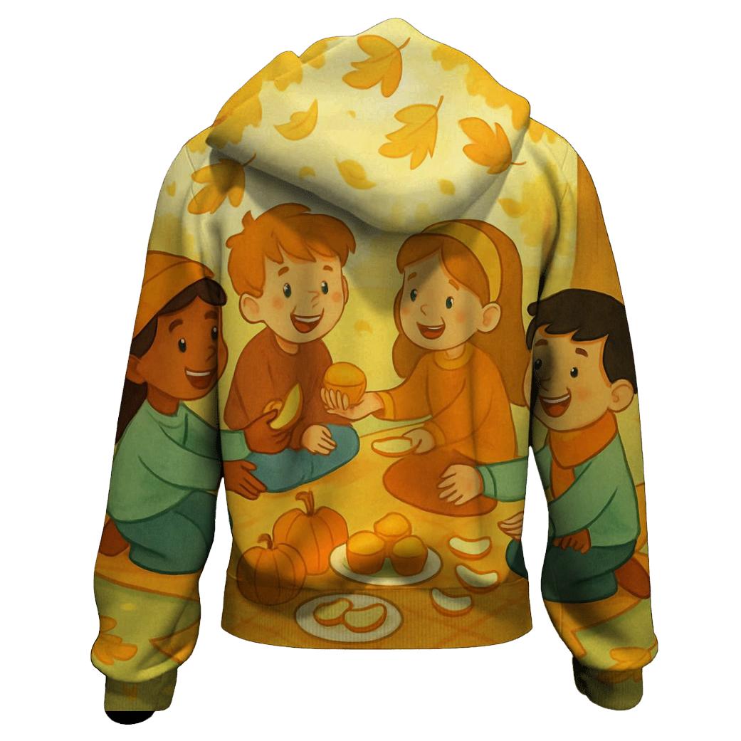Thankful Kids Leaf Picnic hoodie trends