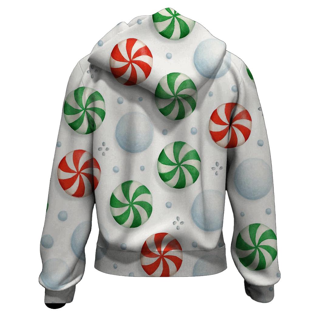 Peppermint Snowfield Polka hoodie trends