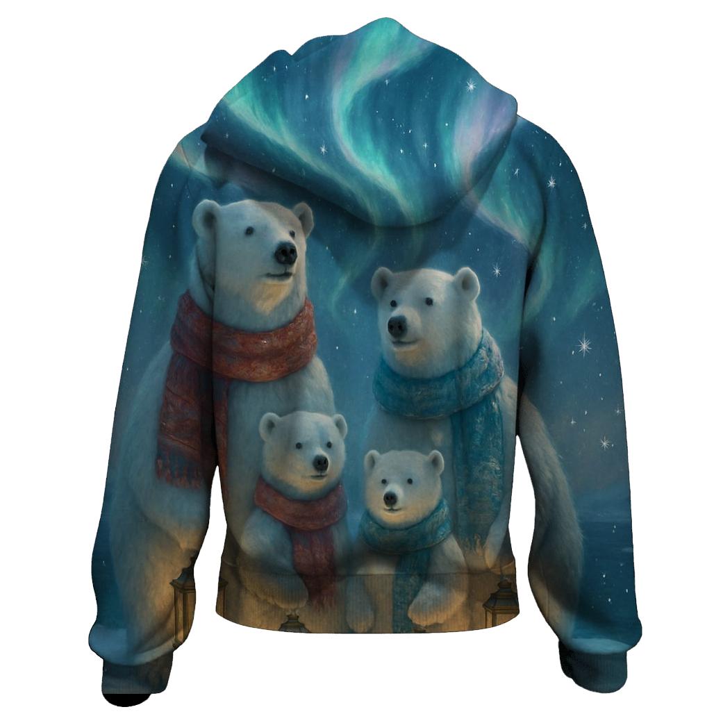 Aurora Polar Bear Carolers hoodie designs