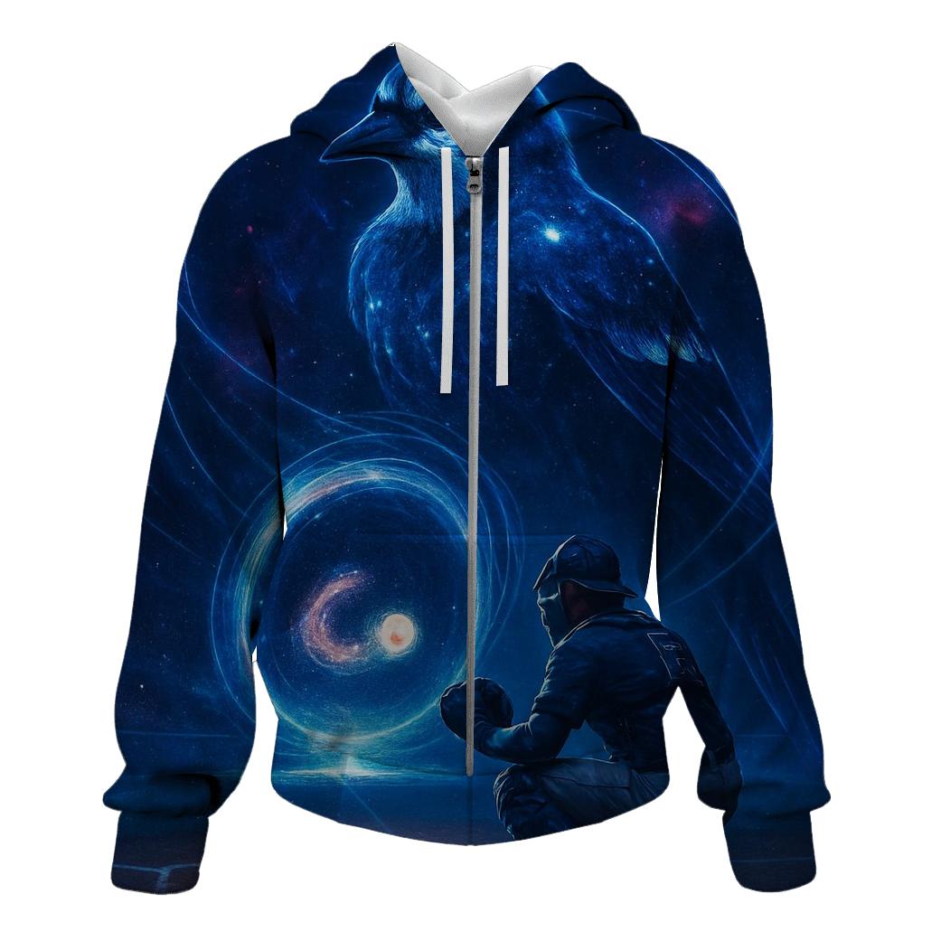 Galaxy Gate With Blue Jays Guardian embroidered hoodies