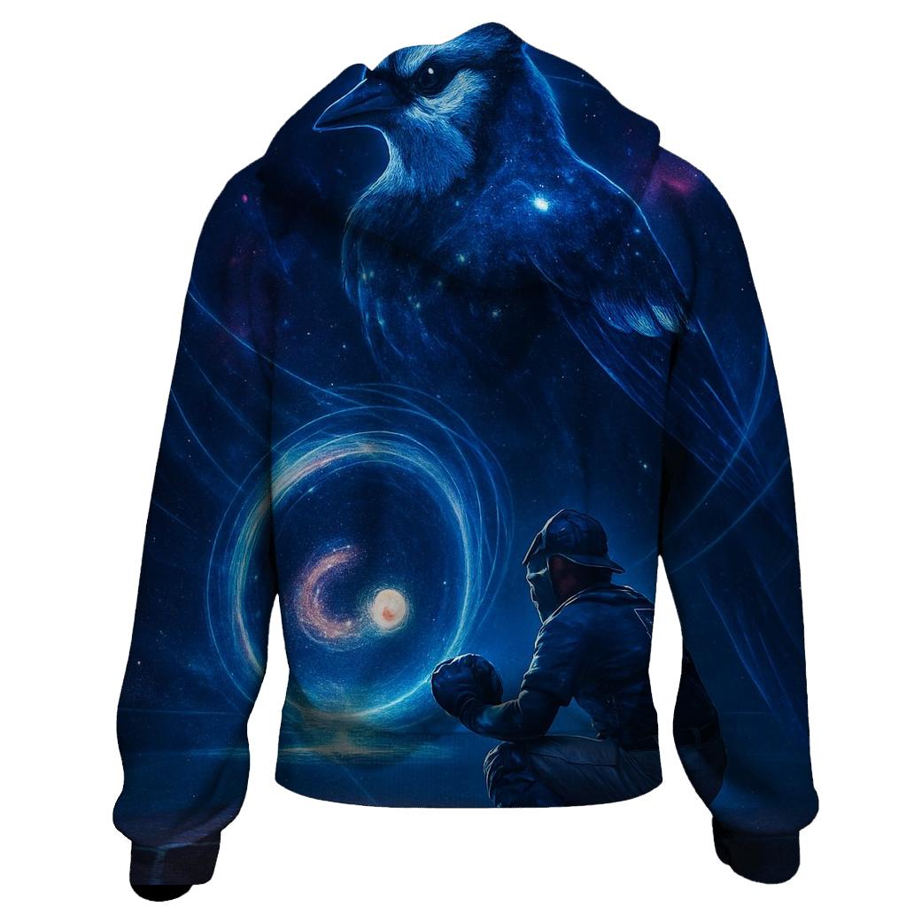 Galaxy Gate With Blue Jays Guardian embroidered hoodies