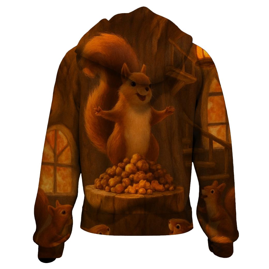Squirrels Autumn Feast Treehouse hoodies fashion