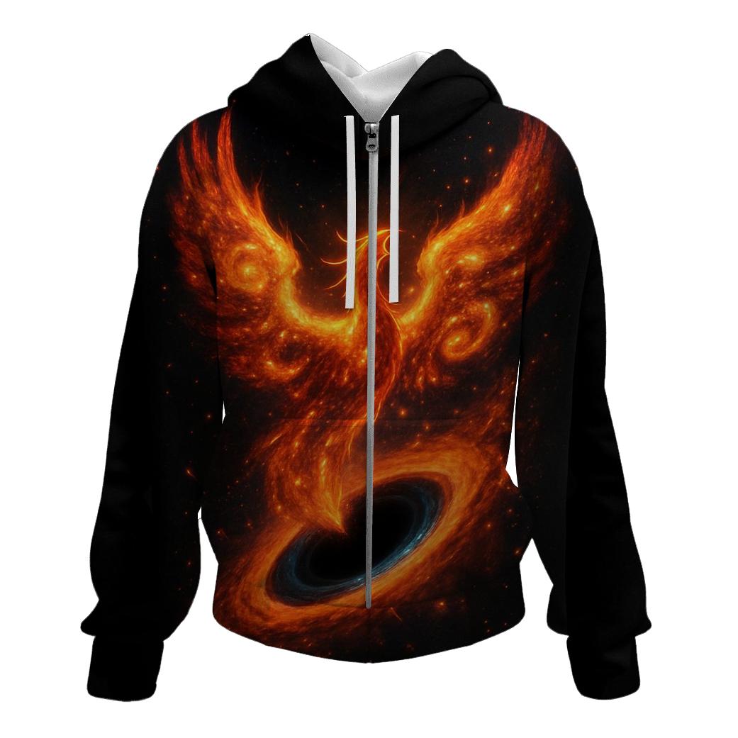 Phoenix Galaxy Reborn From A Black Hole pullover hoodies