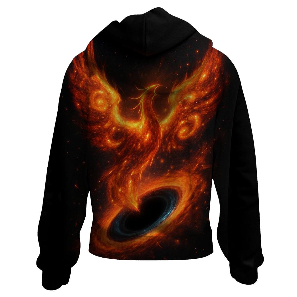 Phoenix Galaxy Reborn From A Black Hole pullover hoodies