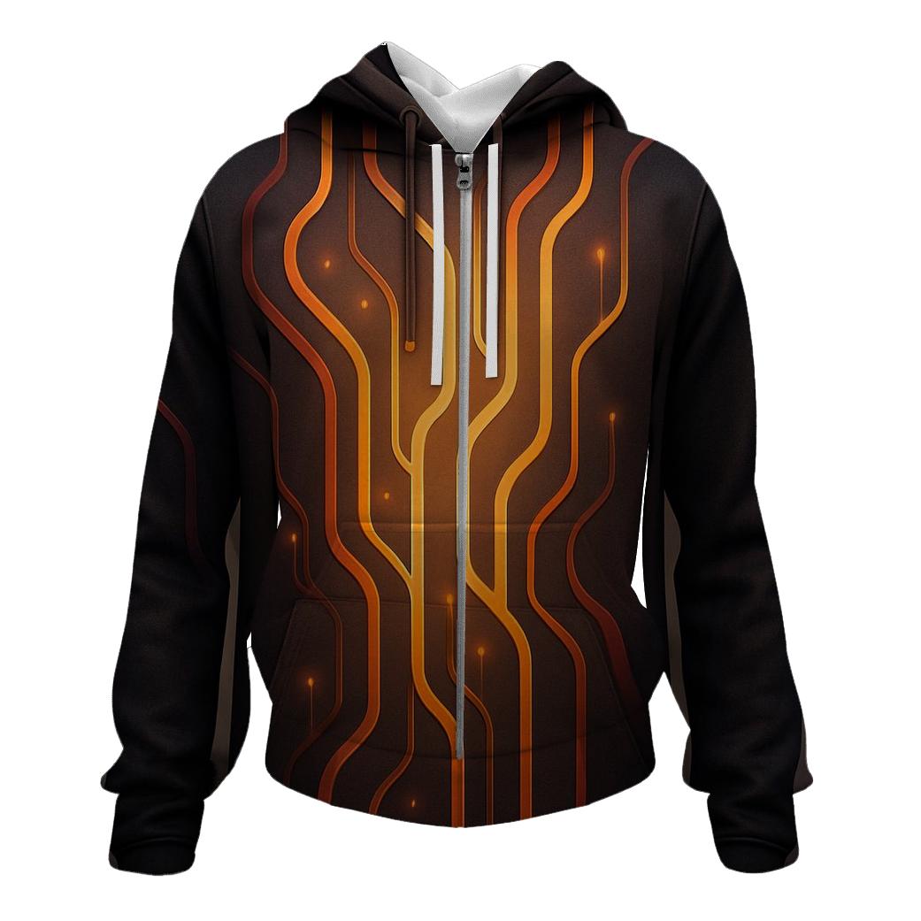 Auric Circuit Gradient Flow hoodie trends