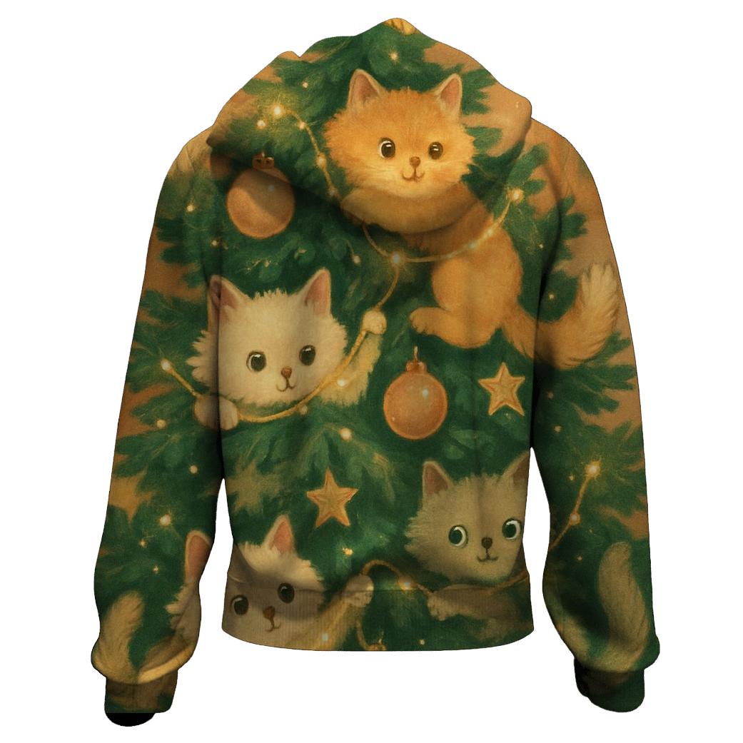 Cat Ornament Tree Takeover hoodies fashion