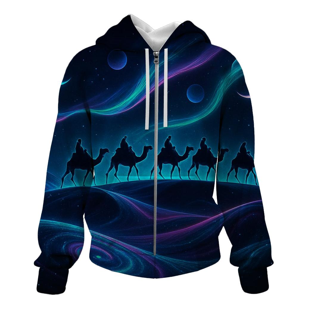 Neon Caravan Through The Star Dunes hoodie styles