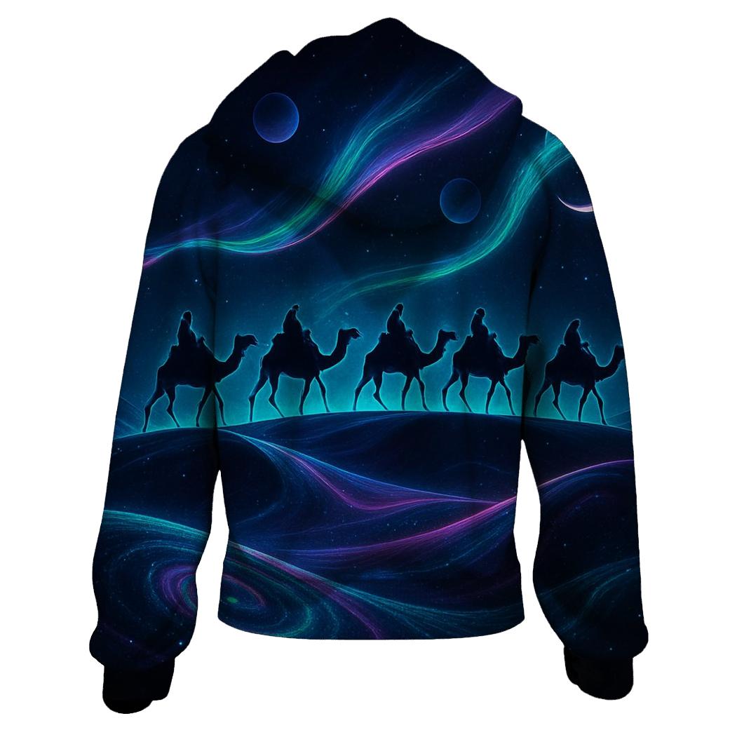 Neon Caravan Through The Star Dunes hoodie styles