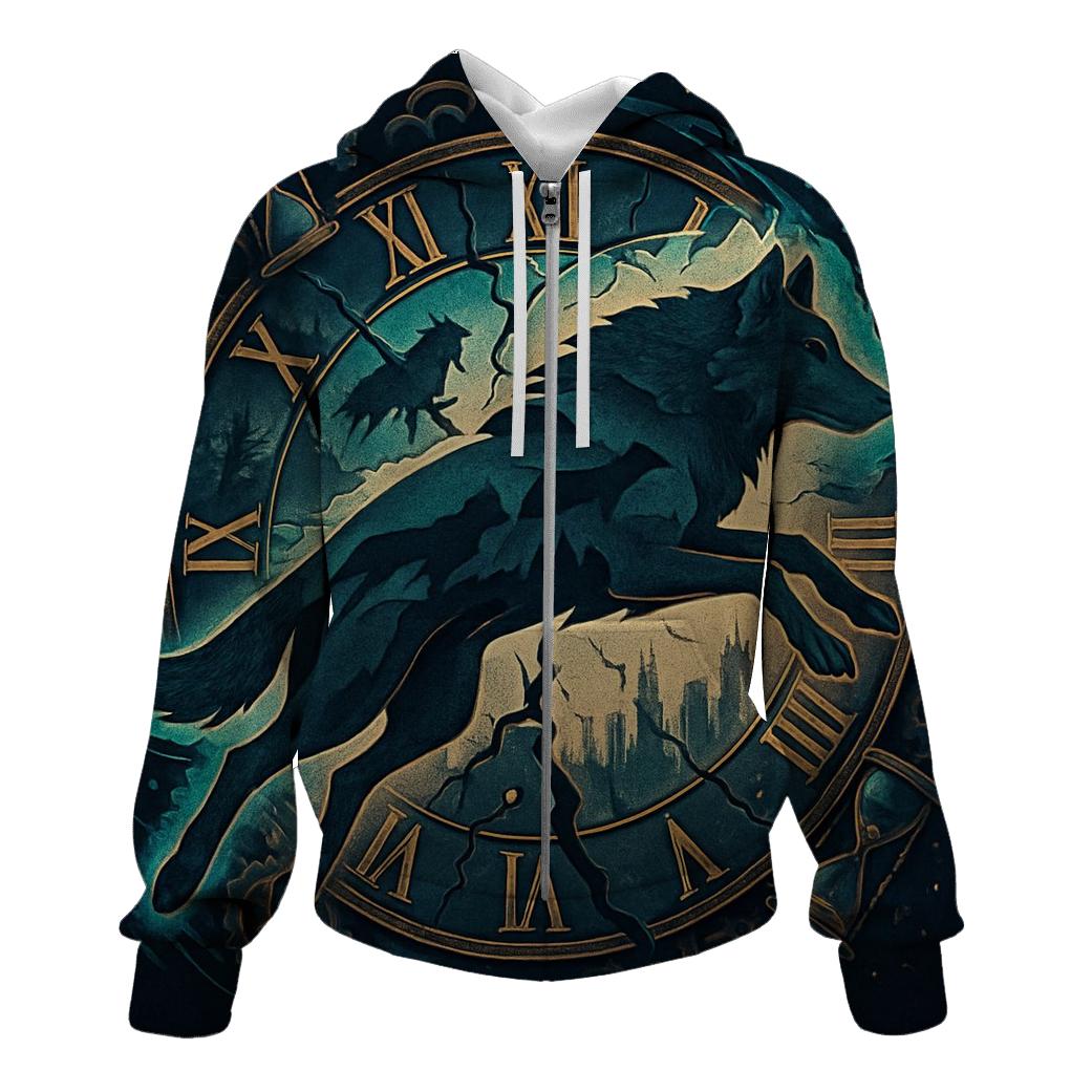 Chrono Rift Time Wolf hoodie styles