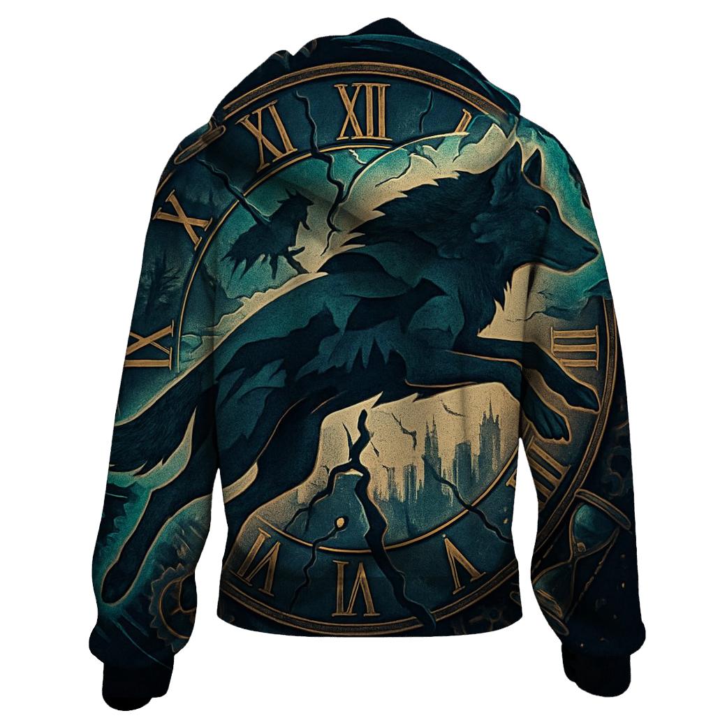 Chrono Rift Time Wolf hoodie styles