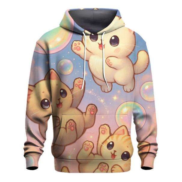 Rainbow Bubble Sky Kittens hoodie designs