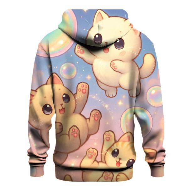 Rainbow Bubble Sky Kittens hoodie designs
