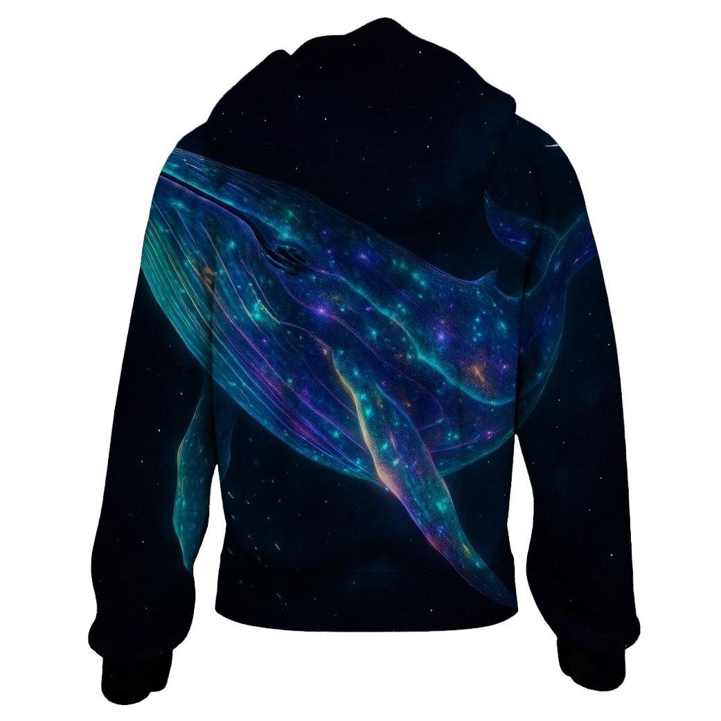 Prismatic Whale Of The Void graphic hoodies