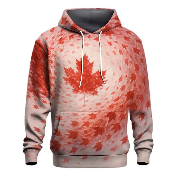 Canadian Flag Surreal Maple Wind hoodie designs
