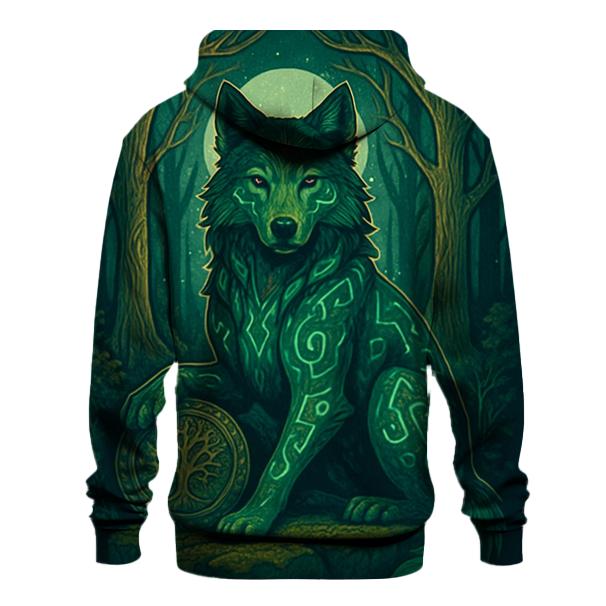 Runes Of The Forest Sentinel embroidered hoodies